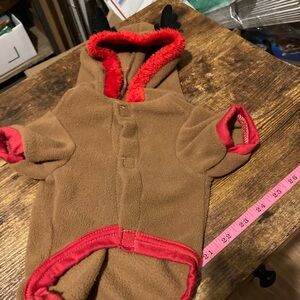 Fleece reindeer PJ's for dogs